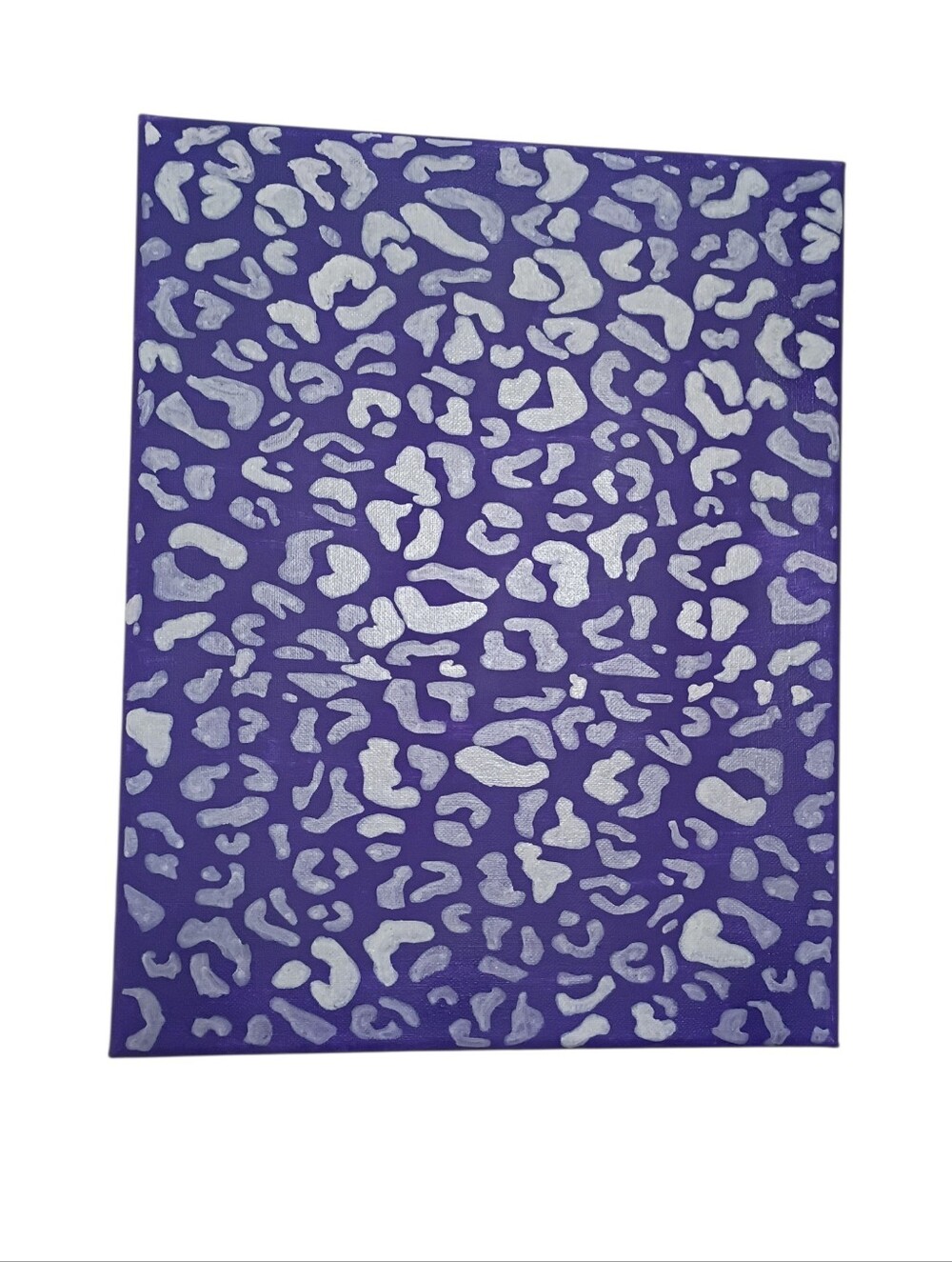 Purple Leopard Cheetah Canvas Wall Art